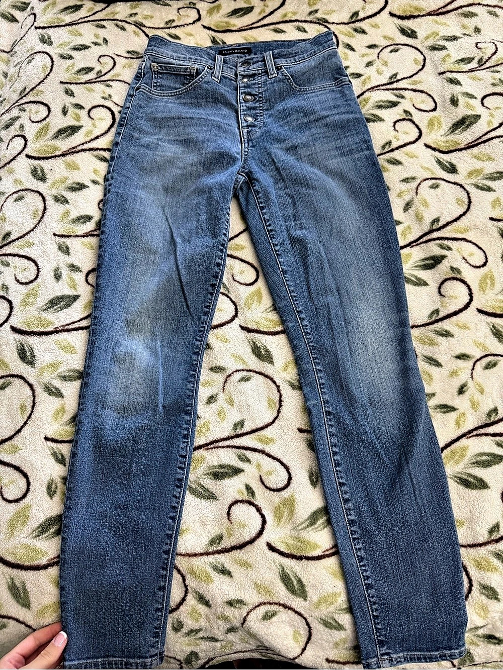 Lucky Brand High Rise Bridgette Skinny Jeans in Blue